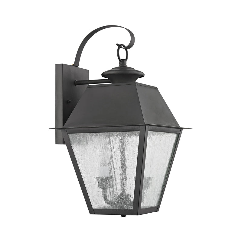 Mansfield 2-Light Medium Outdoor Wall Lantern in Charcoal