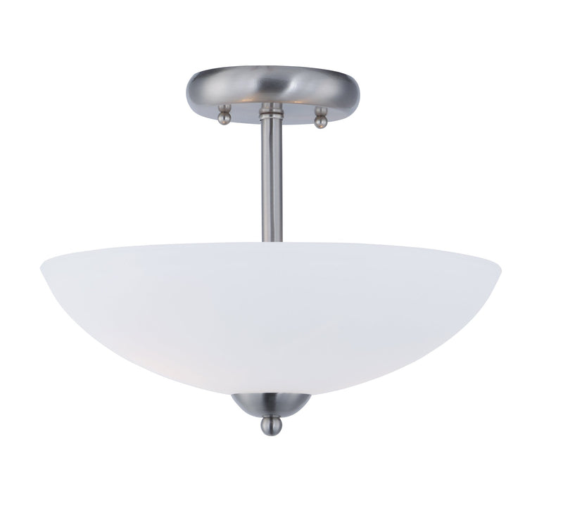 Taylor 2 Light Semi-Flush Mount in Satin Nickel