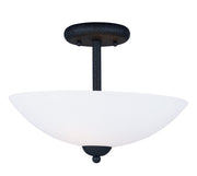 Taylor 2 Light Semi-Flush Mount in Textured Black