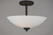 Taylor 2 Light Semi-Flush Mount in Textured Black