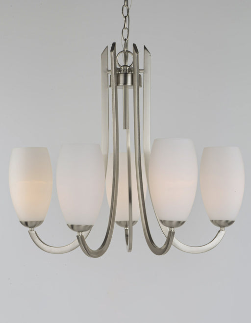 Taylor 5 Light Chandelier in Satin Nickel