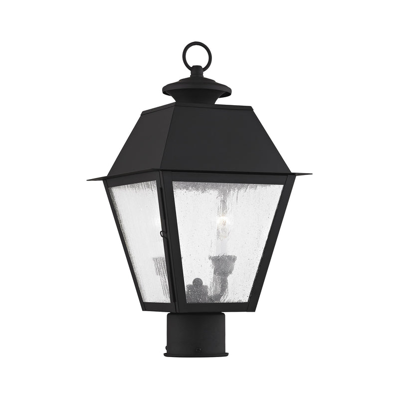 Mansfield 2-Light Medium Outdoor Post Light in Black