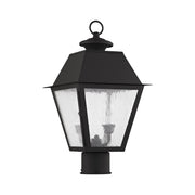 Mansfield 2-Light Medium Outdoor Post Light in Black