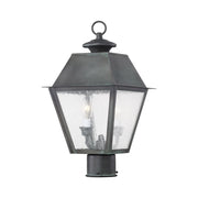 Mansfield 2-Light Medium Outdoor Post Light in Charcoal