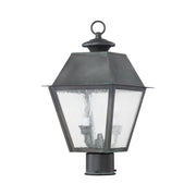 Mansfield 2-Light Medium Outdoor Post Light in Charcoal