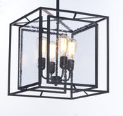 Era 4 Light Chandelier in Black