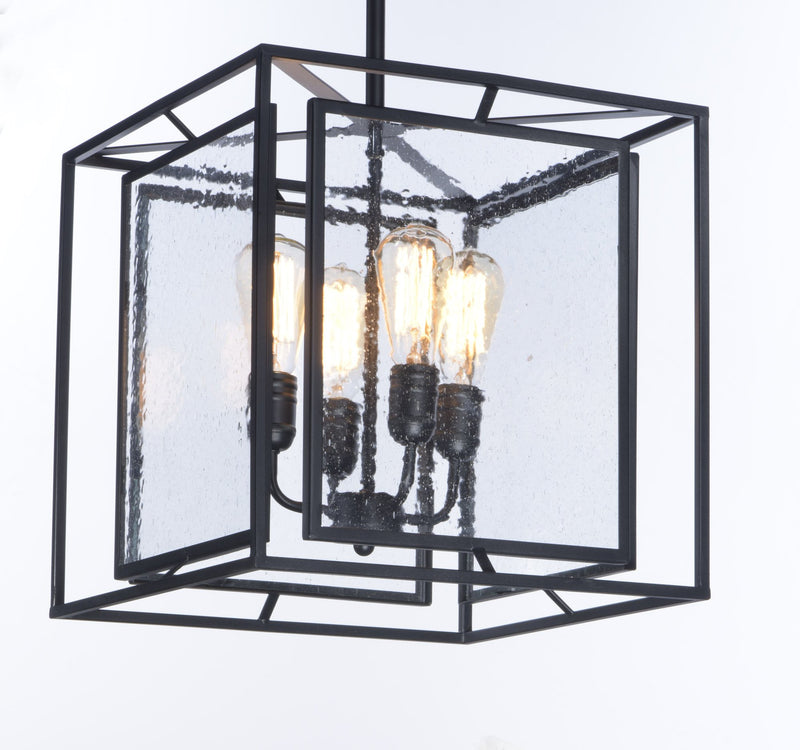 Era 4 Light Chandelier in Black