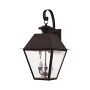 Mansfield 3-Light Large Outdoor Wall Lantern in Bronze