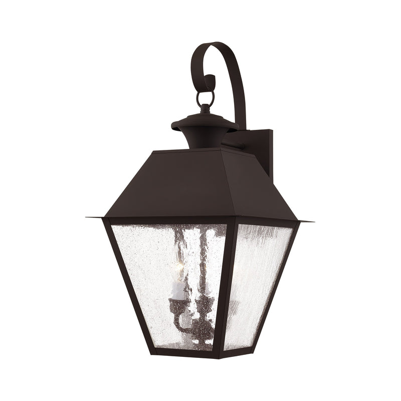 Mansfield 3-Light Large Outdoor Wall Lantern in Bronze