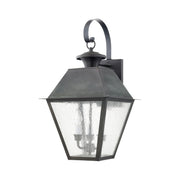 Mansfield 3-Light Large Outdoor Wall Lantern in Charcoal
