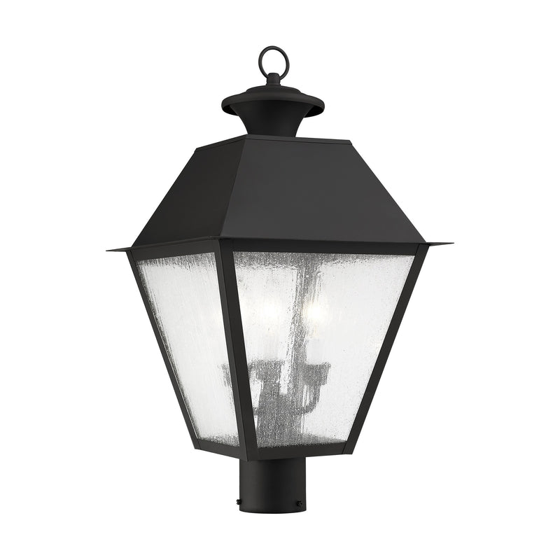 Mansfield 3-Light Large Outdoor Post Light in Black