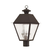 Mansfield 3-Light Large Outdoor Post Light in Bronze
