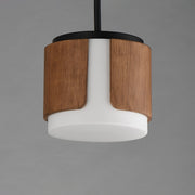 Draughtsman 10" Convertible Pendant in Walnut / Black