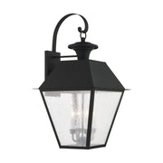 Mansfield 4-Light Extra Large Outdoor Wall Lantern in Black
