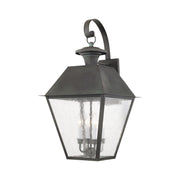 Mansfield 4-Light Extra Large Outdoor Wall Lantern in Charcoal