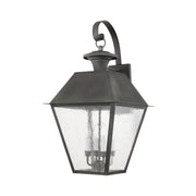 Mansfield 4-Light Extra Large Outdoor Wall Lantern in Charcoal