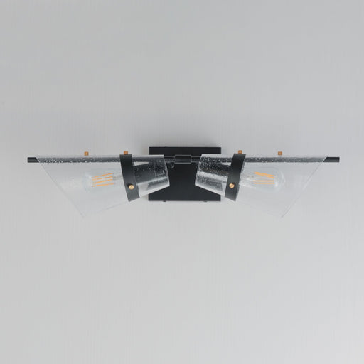 Finch 2 Light Bath Vanity Light in Dark Bronze / Antique Brass