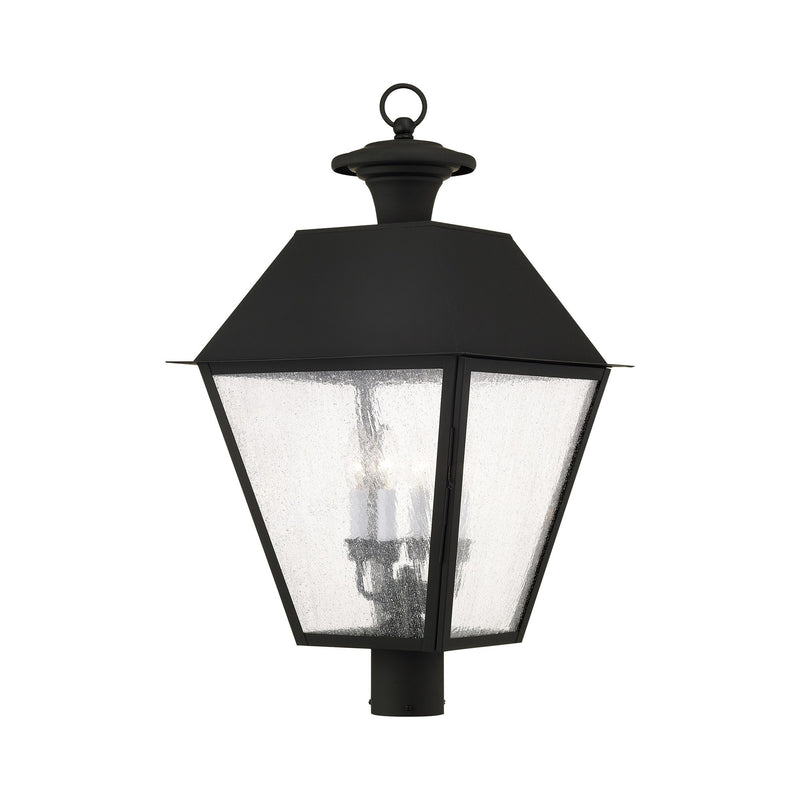 Mansfield 4-Light Extra Large Outdoor Post Light in Black