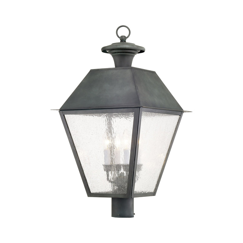 Mansfield 4-Light Extra Large Outdoor Post Light in Charcoal