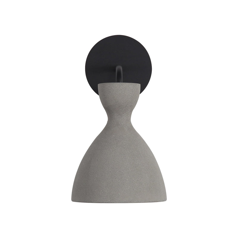 Aethera Outdoor Wall Sconce in Matte Black