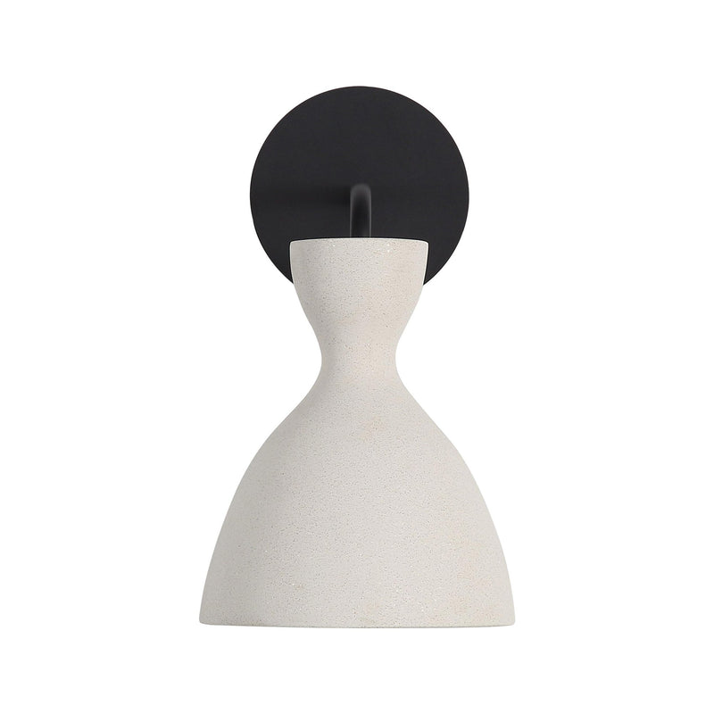 Aethera Outdoor Wall Sconce in Matte Black