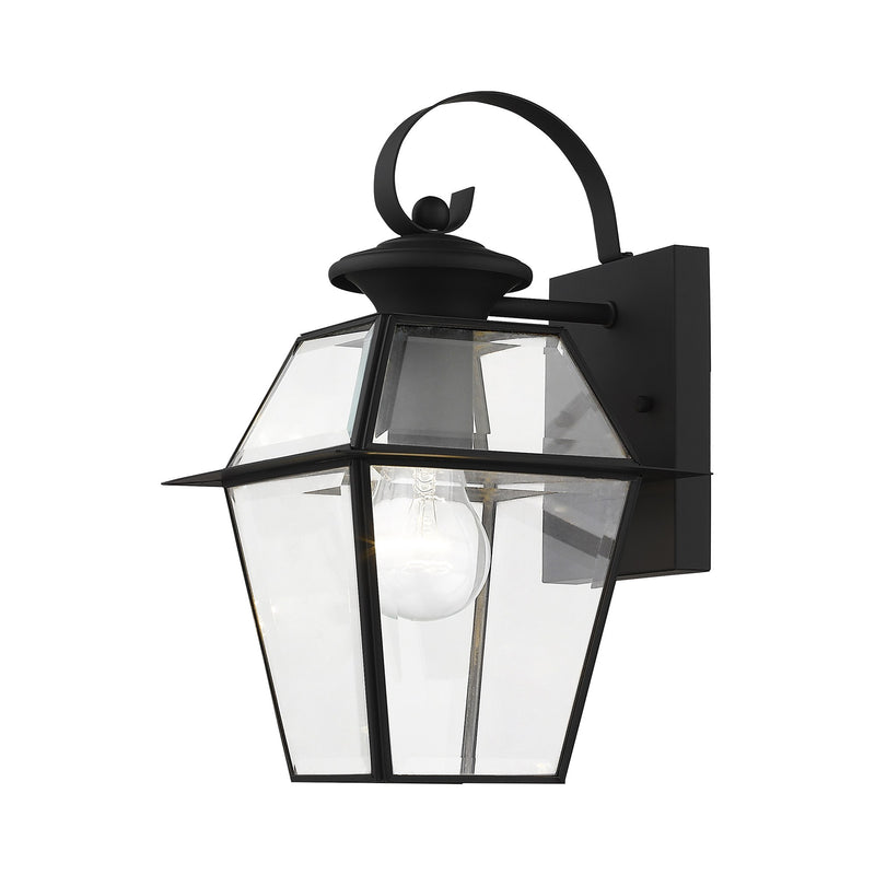 Westover Small Outdoor Wall Lantern in Black