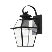Westover Small Outdoor Wall Lantern in Black