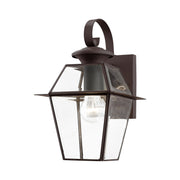 Westover Small Outdoor Wall Lantern in Bronze