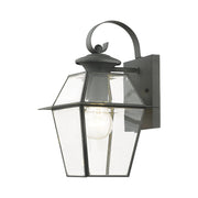 Westover Small Outdoor Wall Lantern in Charcoal