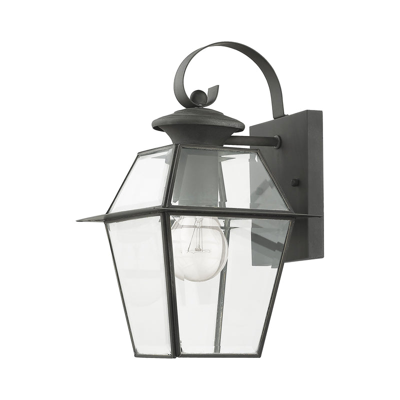 Westover Small Outdoor Wall Lantern in Charcoal