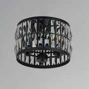 Madeline 3 Light Flush Mount in Black