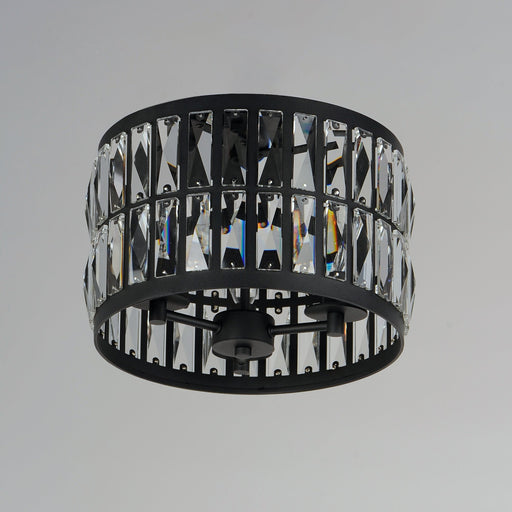 Madeline 3 Light Flush Mount in Black