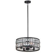 Madeline 4 Light Pendant in Black