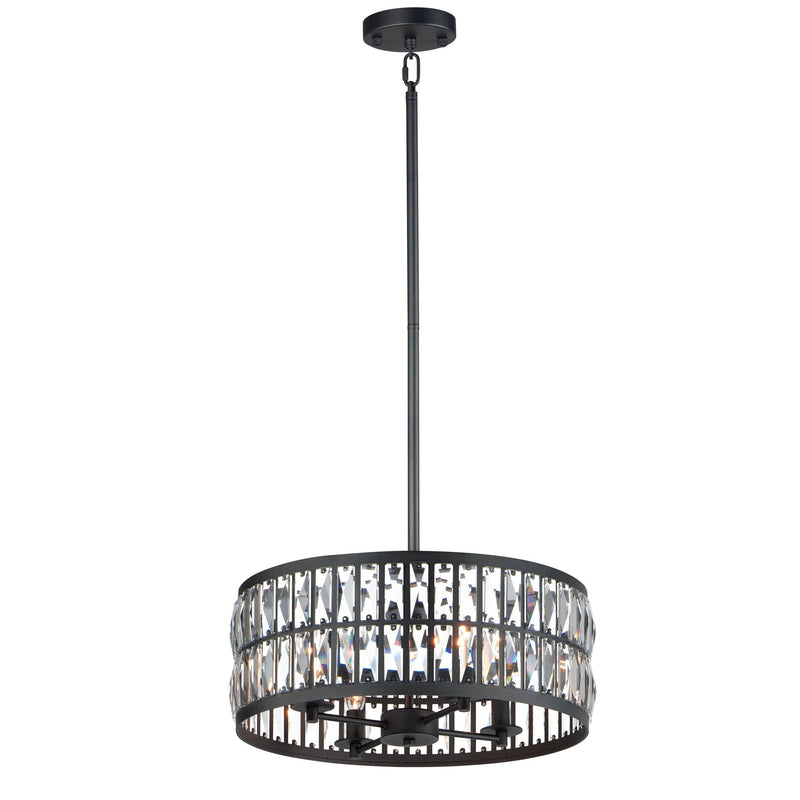 Madeline 4 Light Pendant in Black