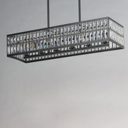 Madeline 6 Light Linear Pendant in Black