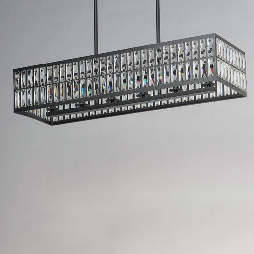 Madeline 6 Light Linear Pendant in Black