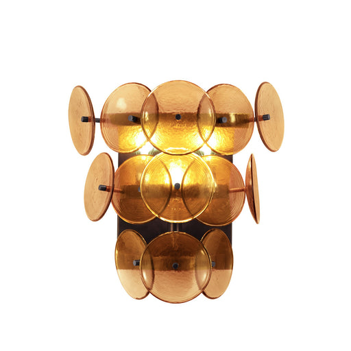 Loren 3 Light Wall Sconce in Gunmetal