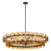 Loren 8 Light Pendant in Gunmetal