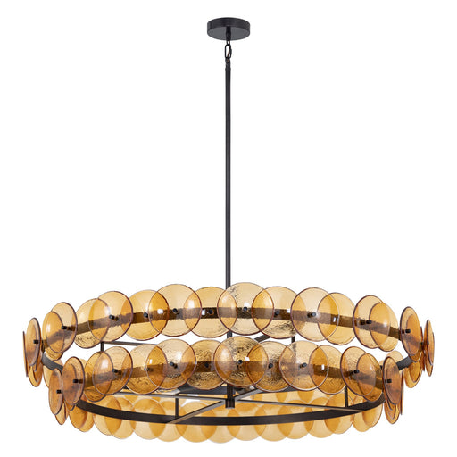 Loren 8 Light Pendant in Gunmetal