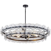 Loren 8 Light Pendant in Gunmetal