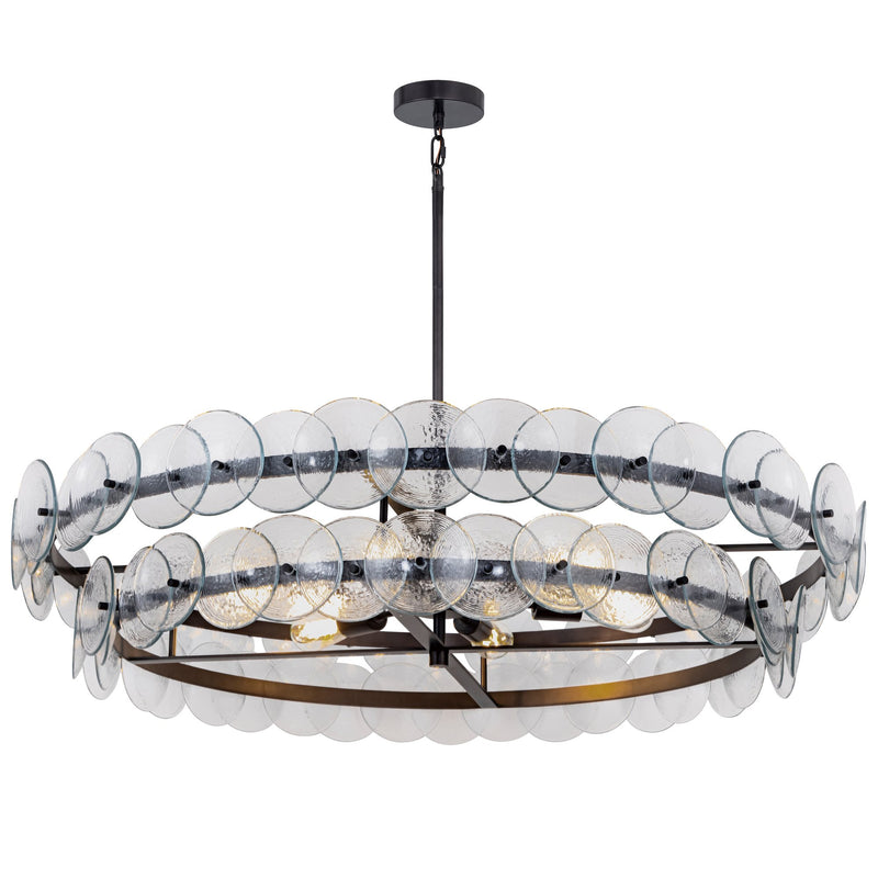 Loren 8 Light Pendant in Gunmetal