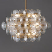 Loren 12 Light Pendant in Weathered Brass