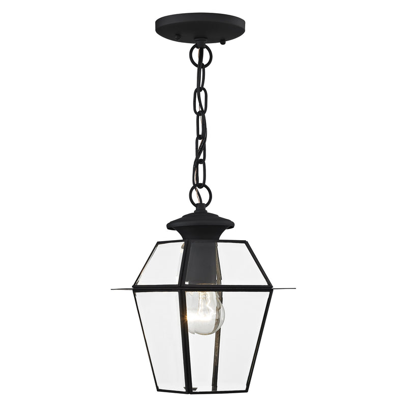 Westover Small Outdoor Pendant Lantern in Black