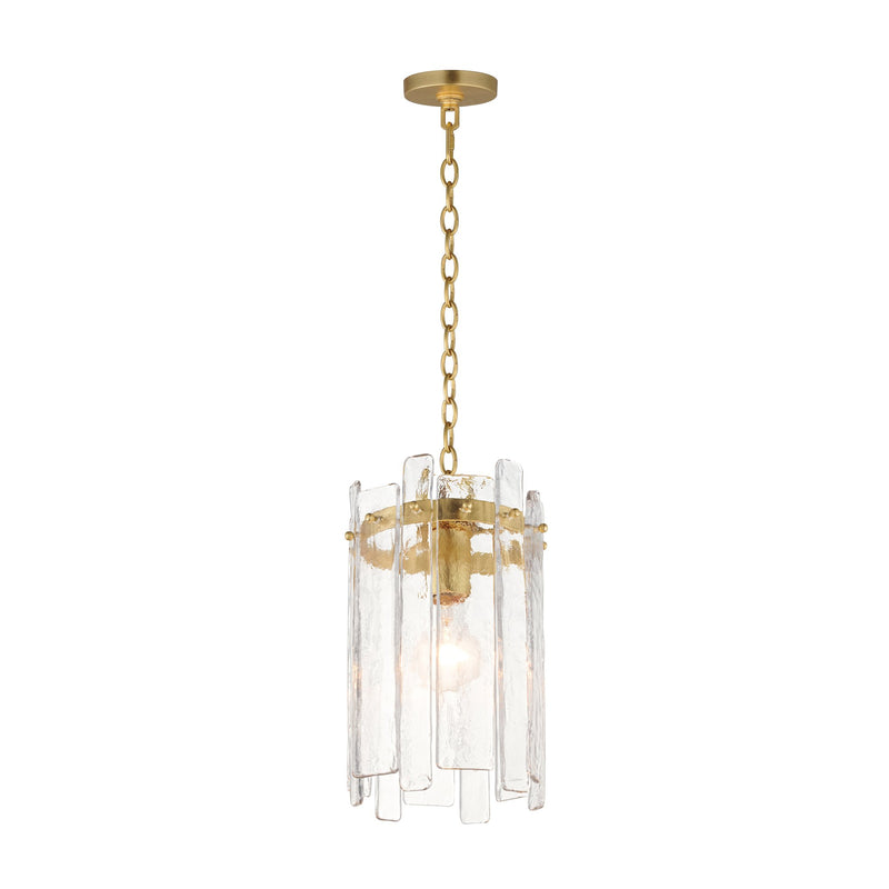 Warren 1 Light Pendant in Gold Leaf