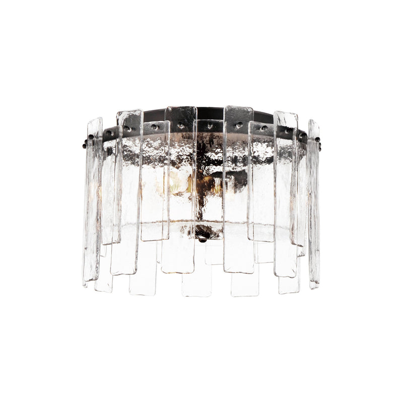 Warren 2 Light Flush Mount in Dark Bronze