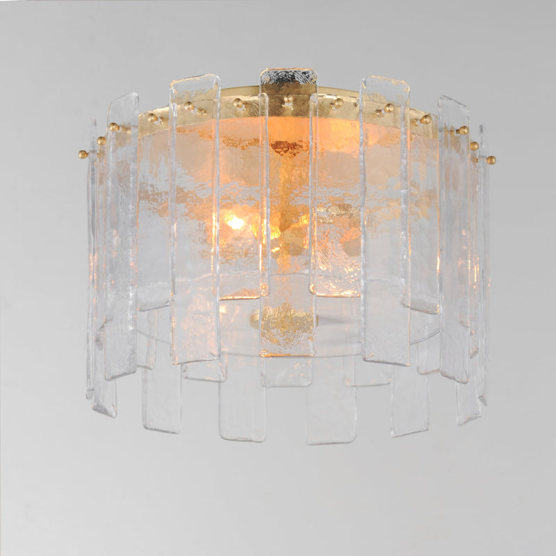 Warren 2 Light Flush Mount in Gold Leaf