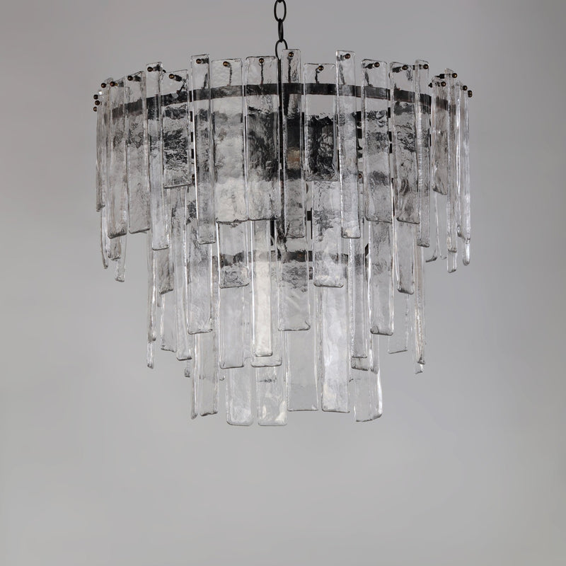 Warren 9 Light Pendant in Dark Bronze