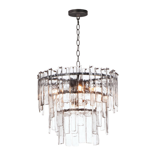 Warren 9 Light Pendant in Dark Bronze