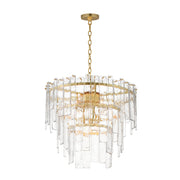 Warren 9 Light Pendant in Gold Leaf