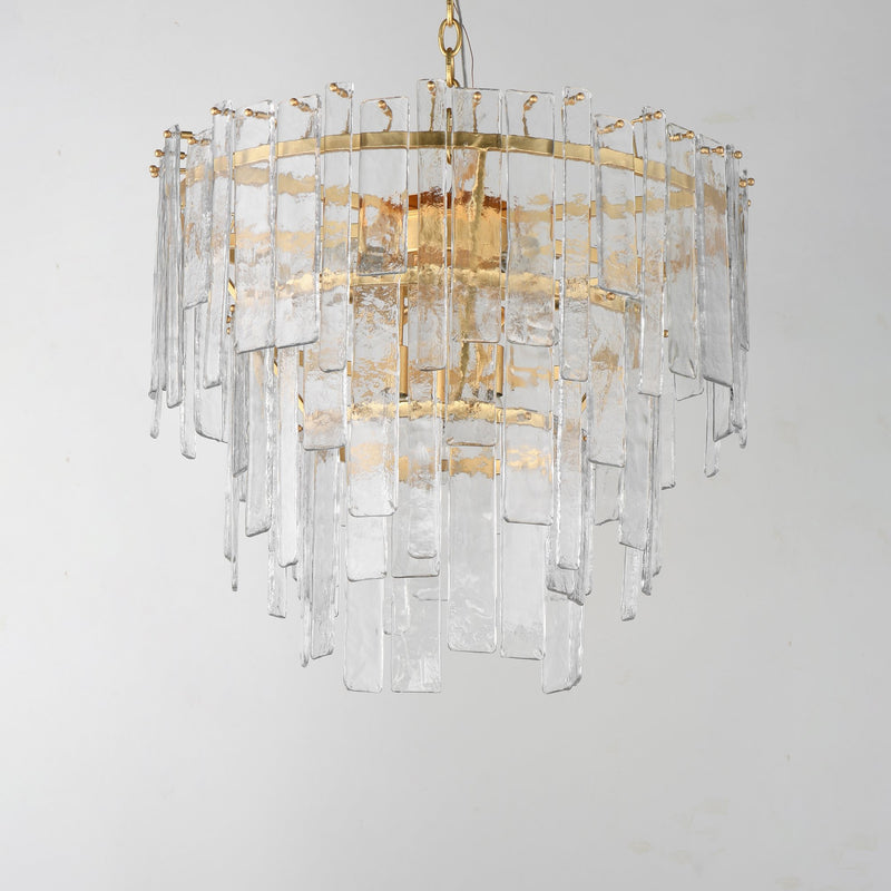 Warren 9 Light Pendant in Gold Leaf